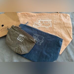 Kultura pouch, set of 3